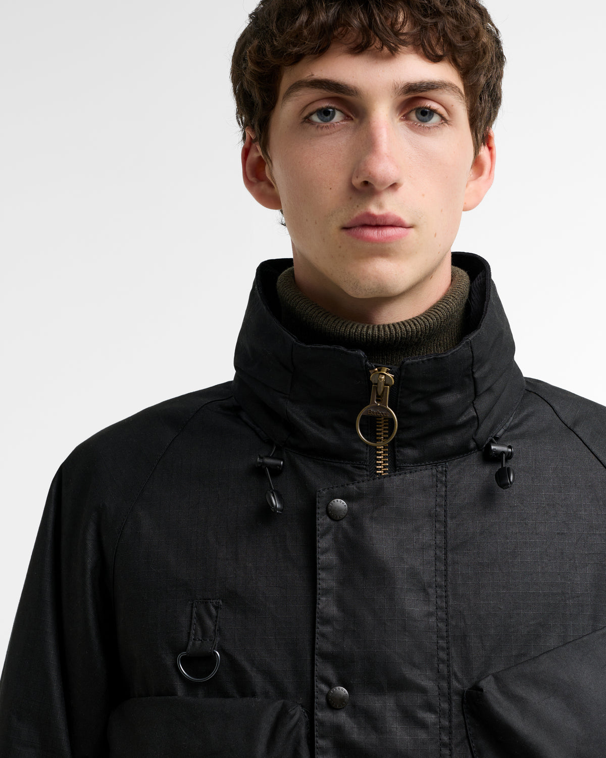 BARBOUR x NORBIT RIPSTOP WAX JACKET - BLACK