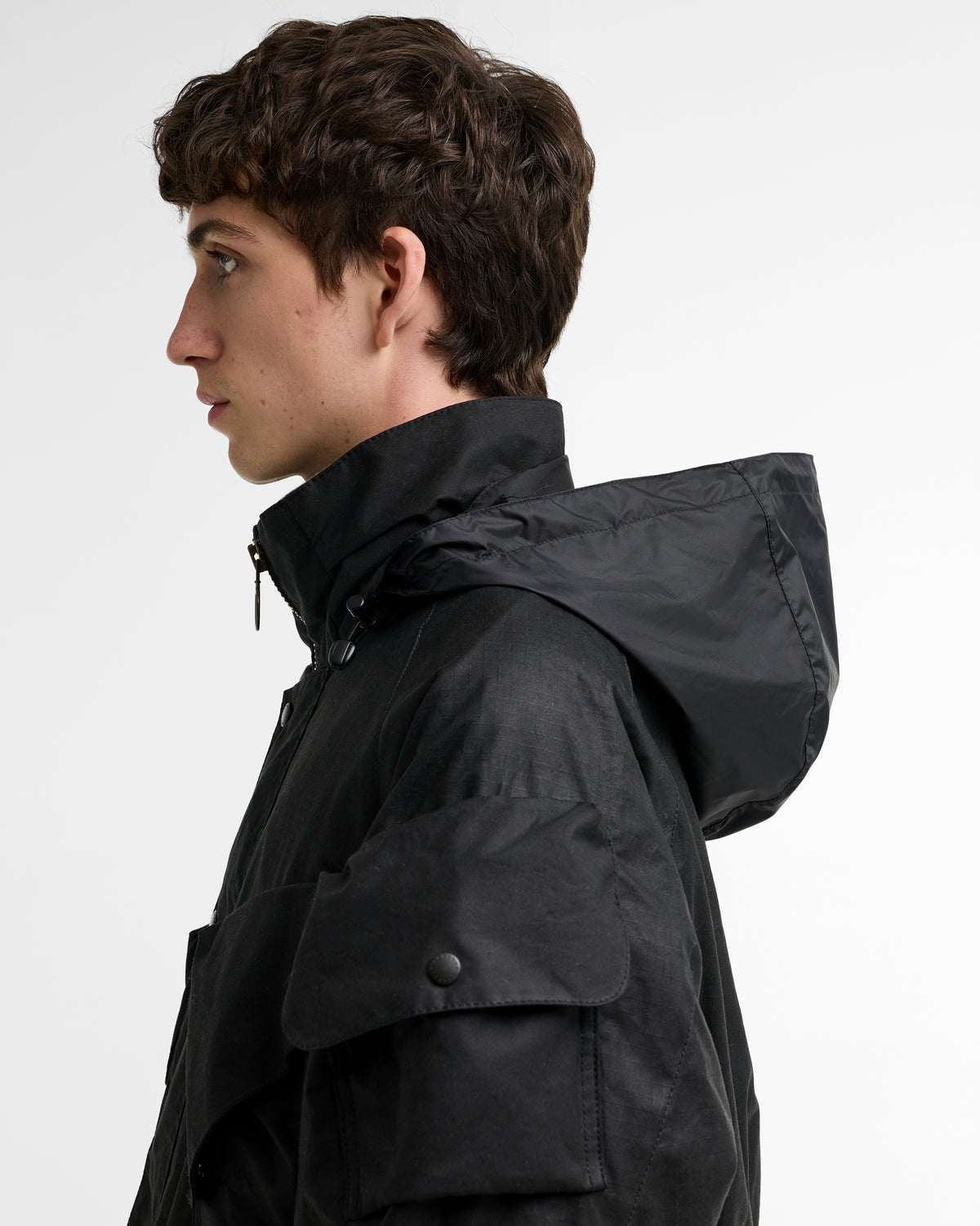 BARBOUR x NORBIT RIPSTOP WAX JACKET - BLACK