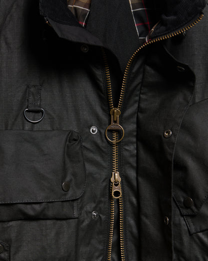 BARBOUR x NORBIT RIPSTOP WAX JACKET - BLACK