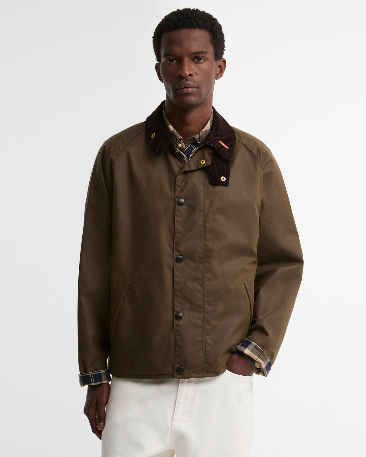 BARBOUR ICONS TRANSPORT WAXED JACKET - BROWN