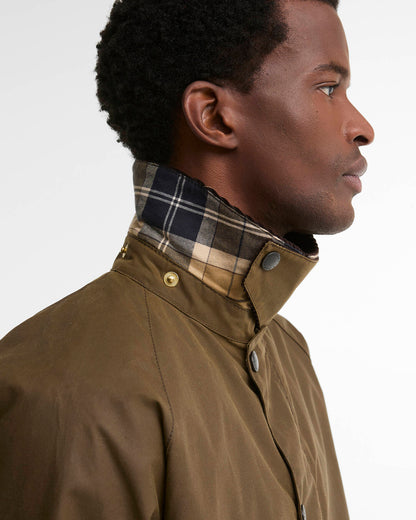 BARBOUR ICONS TRANSPORT WAXED JACKET - BROWN