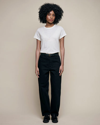 MERZ B. SCHWANEN COTTON - CASHMERE WOMEN'S T-SHIRT - NATURAL