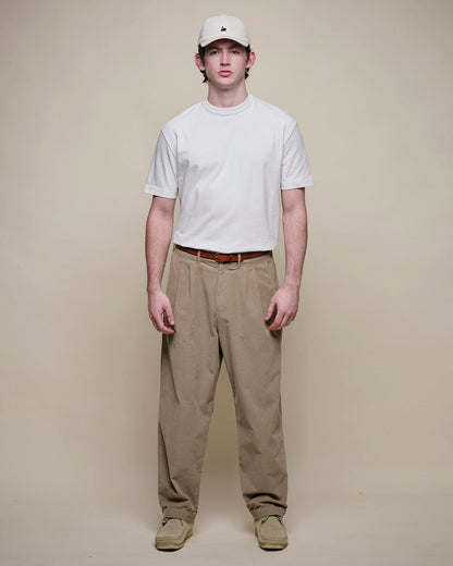 MERZ B. SCHWANEN UNISEX COTTON CORDUROY PANTS - DUSTED KHAKI