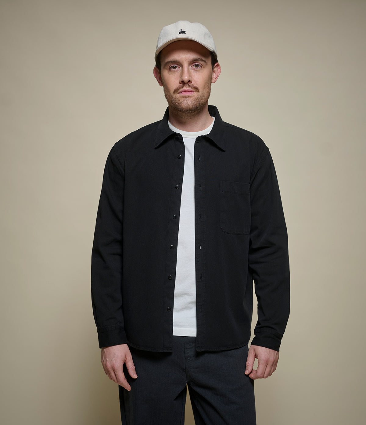 MERZ B SCHWANEN SHIRT01RT - DEEP BLACK