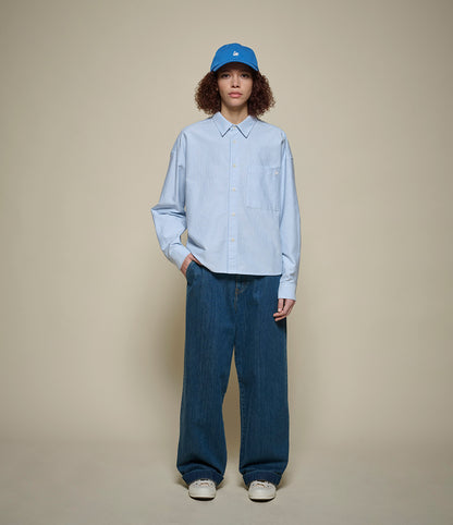 MERZ B. SCHWANEN SHIRT05OX -  STRIPES LIGHT BLUE
