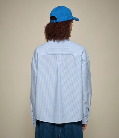 MERZ B. SCHWANEN SHIRT05OX -  STRIPES LIGHT BLUE