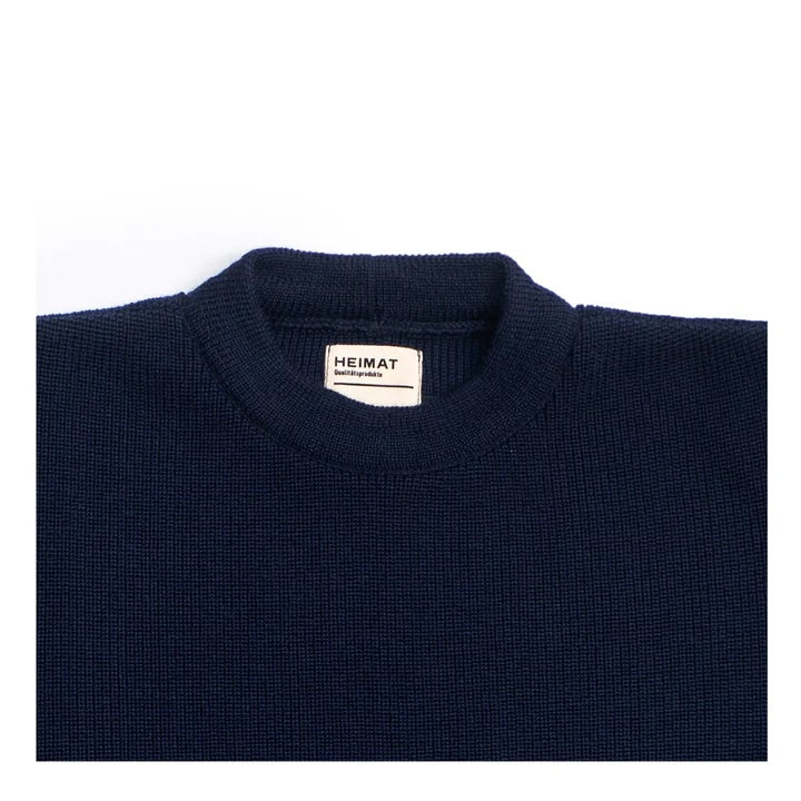 HEIMAT MERINO CREWNECK SWEATER - INK