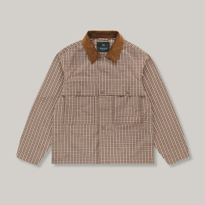 KINCKERBOCKER MOTT COTTON & NYLON JACKET - TAN PLAID