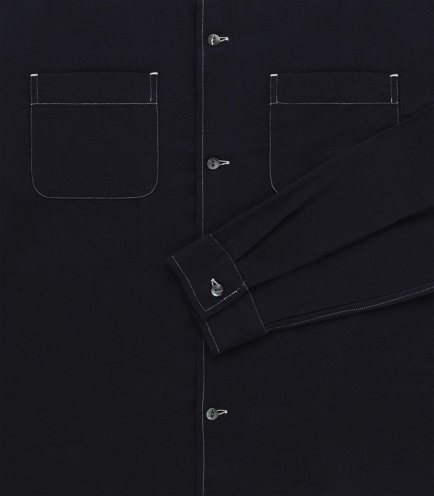 KNICKERBOCKER MURRAY MODAL & MERINO SHIRT - DARK NAVY