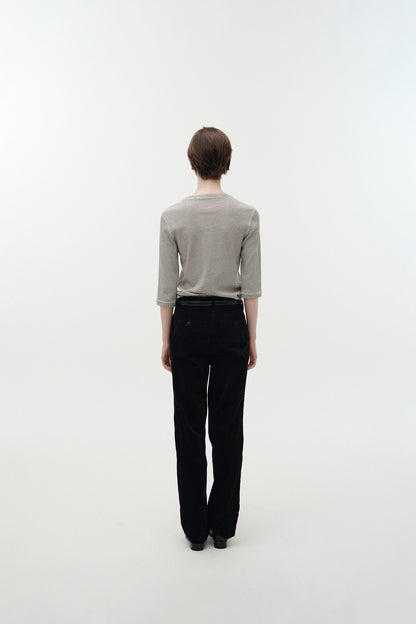 NOTHING WRITTEN BRODY CORDUROY PANTS - BLACK