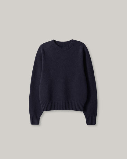 NOTHING WRITTEN BUNNY WOOL PULLOVER - NAVY