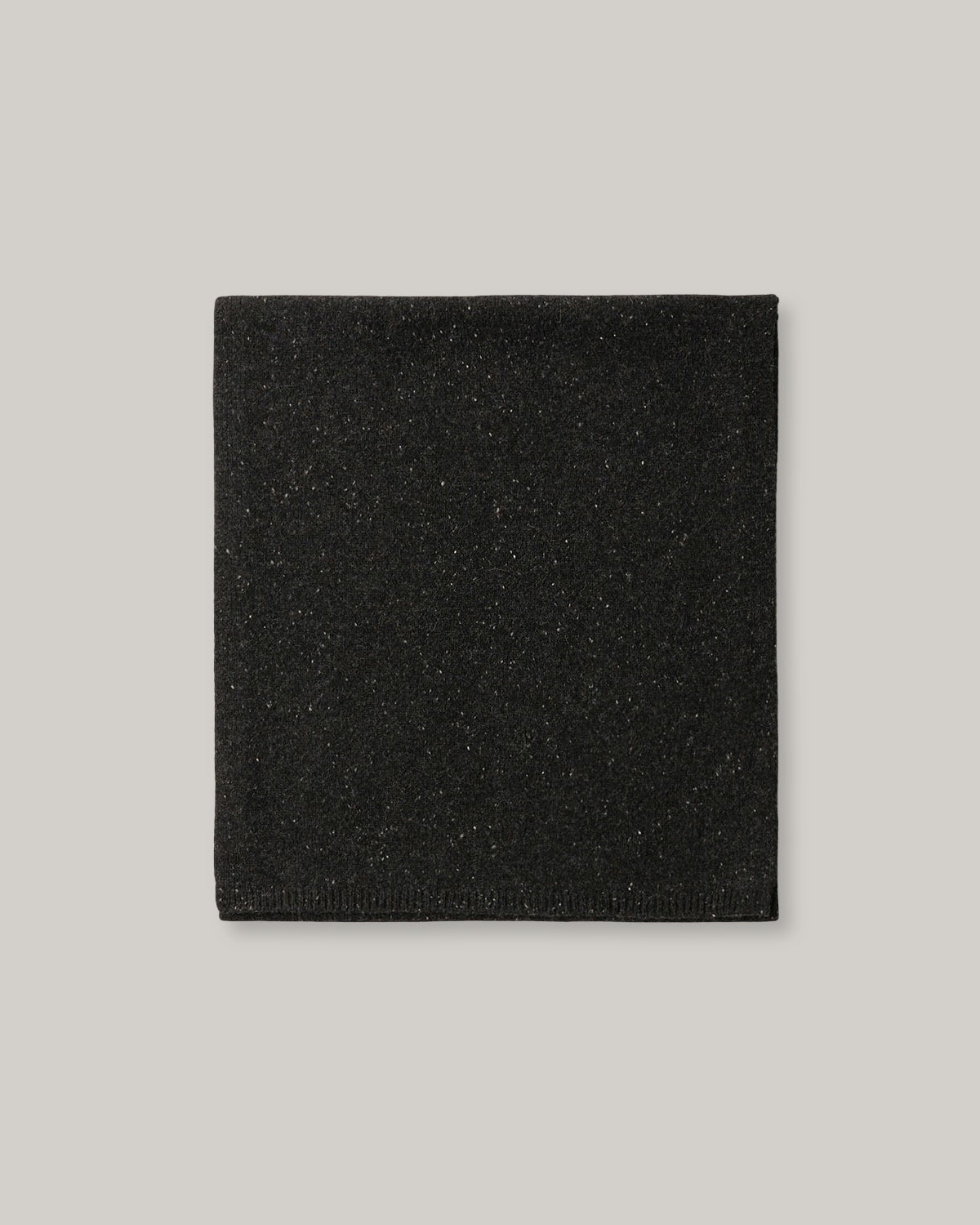 NOTHING WRITTEN NEP YARN MIXED MUFFLER - CHARCOAL