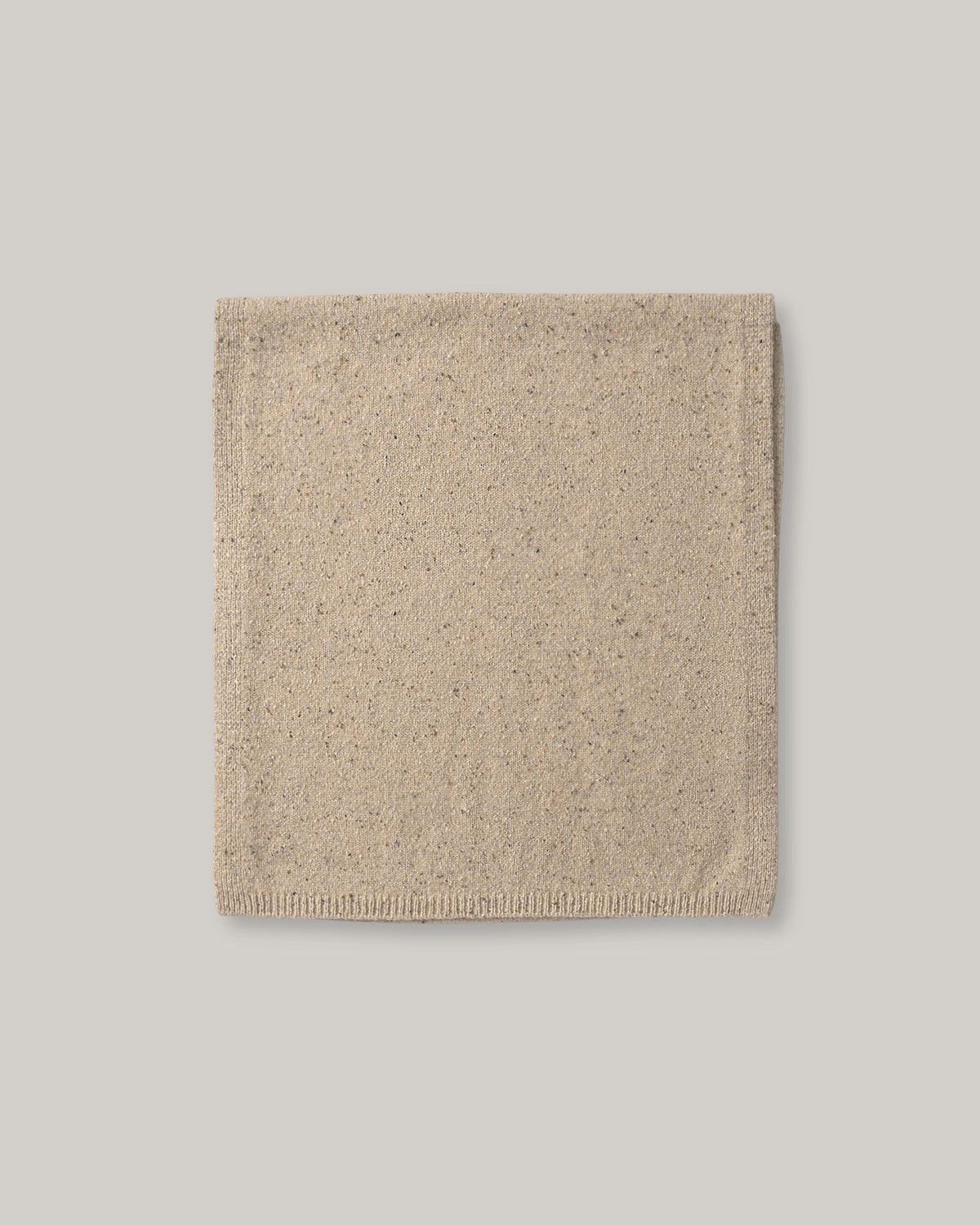 NOTHING WRITTEN NEP YARN MIXED MUFFLER - COOKIES & CREAM