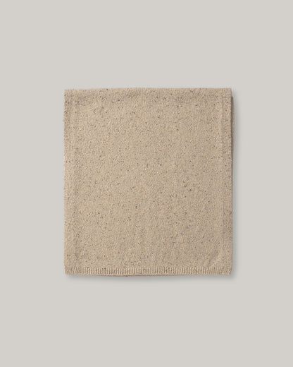 NOTHING WRITTEN NEP YARN MIXED MUFFLER - COOKIES & CREAM