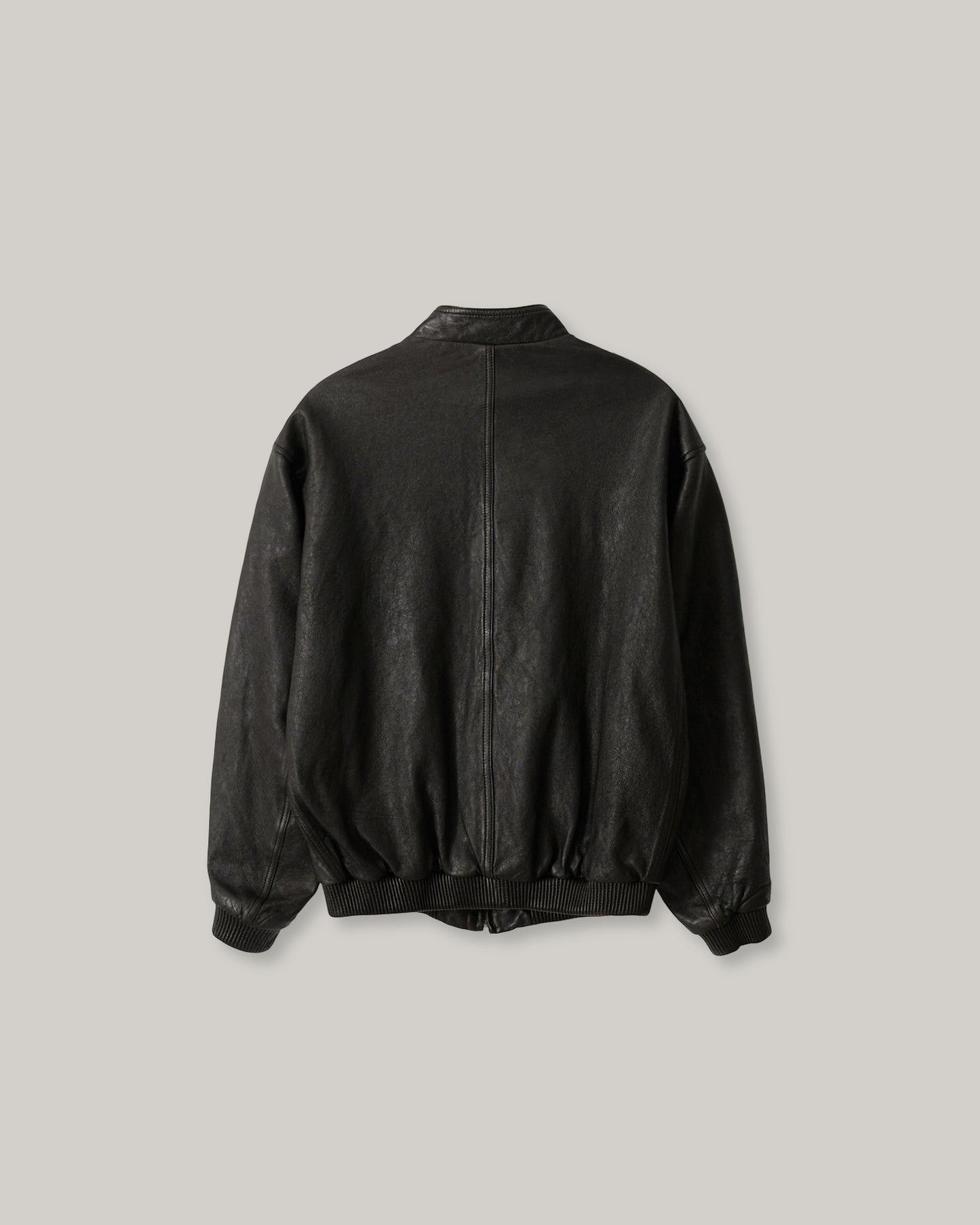 NOTHING WRITTEN LEATHER SINGLE RIDER JACKET - BLACK