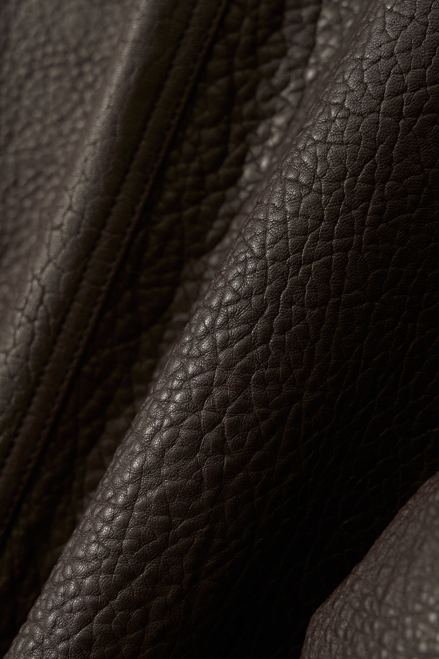 NOTHING WRITTEN LAMBSKIN BOMBER - BROWN