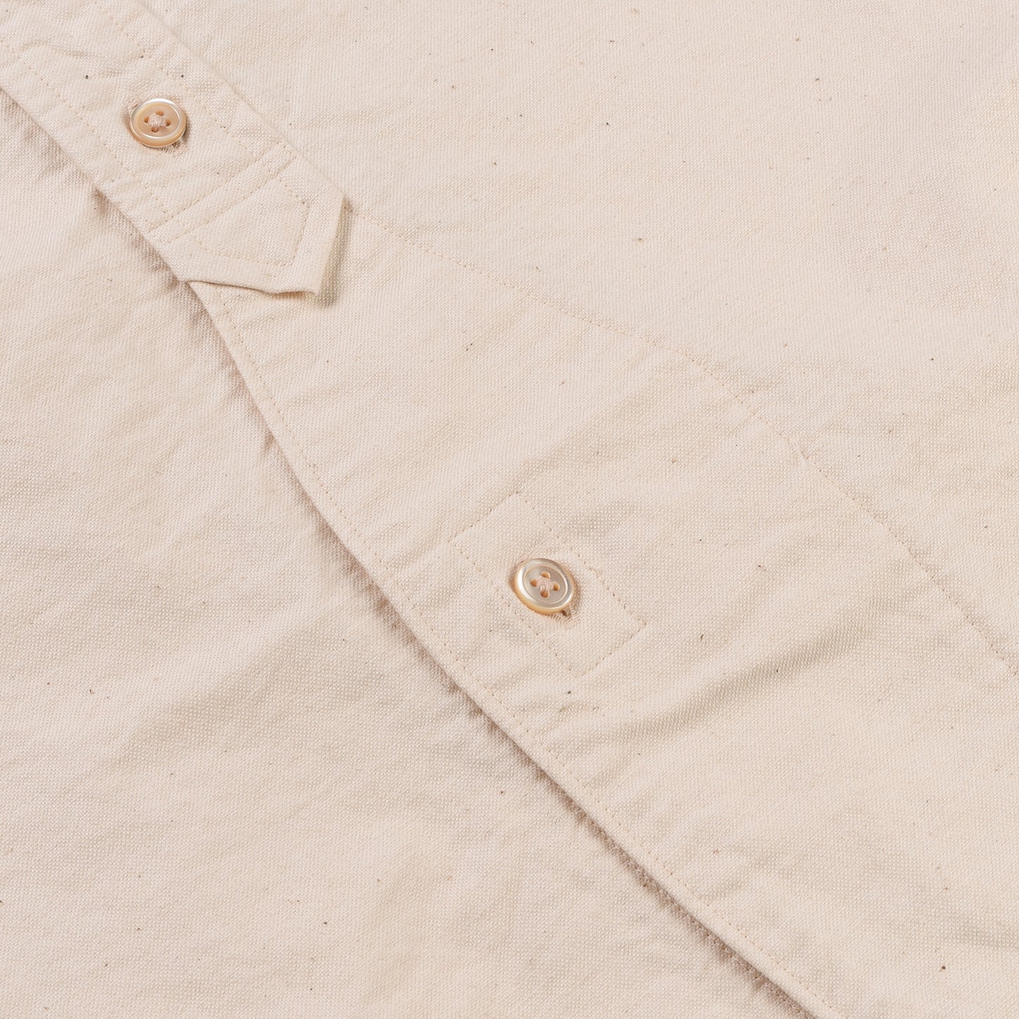 NIGEL CABOURN MAINLINE BRITISH OFFICERS SHIRT - IVORY