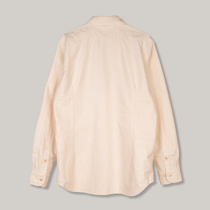 NIGEL CABOURN MAINLINE BRITISH OFFICERS SHIRT - IVORY