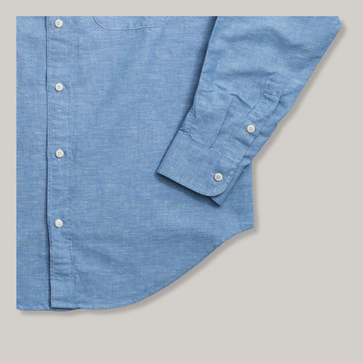 HEIMAT  COTTON/ HEMP ARTIST SHIRT - TRAIL BLUE