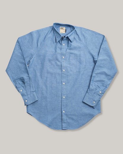 HEIMAT  COTTON/ HEMP ARTIST SHIRT - TRAIL BLUE