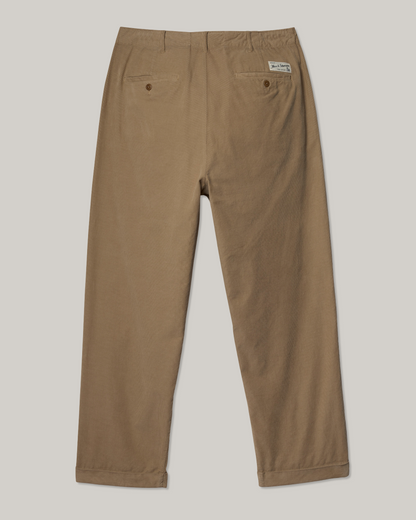 MERZ B. SCHWANEN UNISEX COTTON CORDUROY PANTS - DUSTED KHAKI