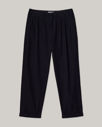 MERZ B. SCHWANEN UNISEX COTTON CORDUROY PANTS - DEEP BLACK