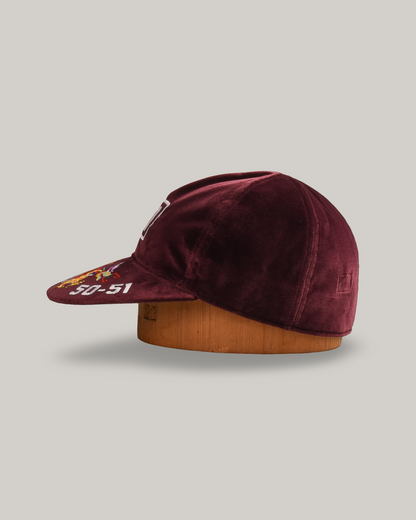 PAPA NUI KOREA '51 CAP - BURGUNDY VELVET