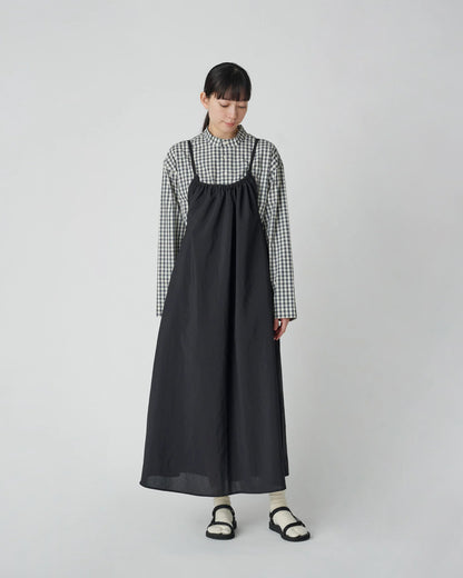 SNOW PEAK PE LIGHT POPLIN DRESS - NAVY