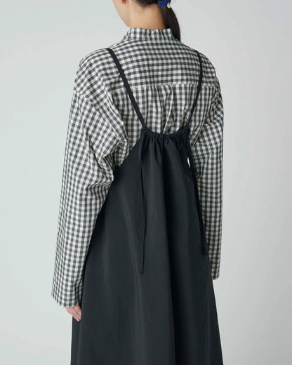 SNOW PEAK PE LIGHT POPLIN DRESS - NAVY