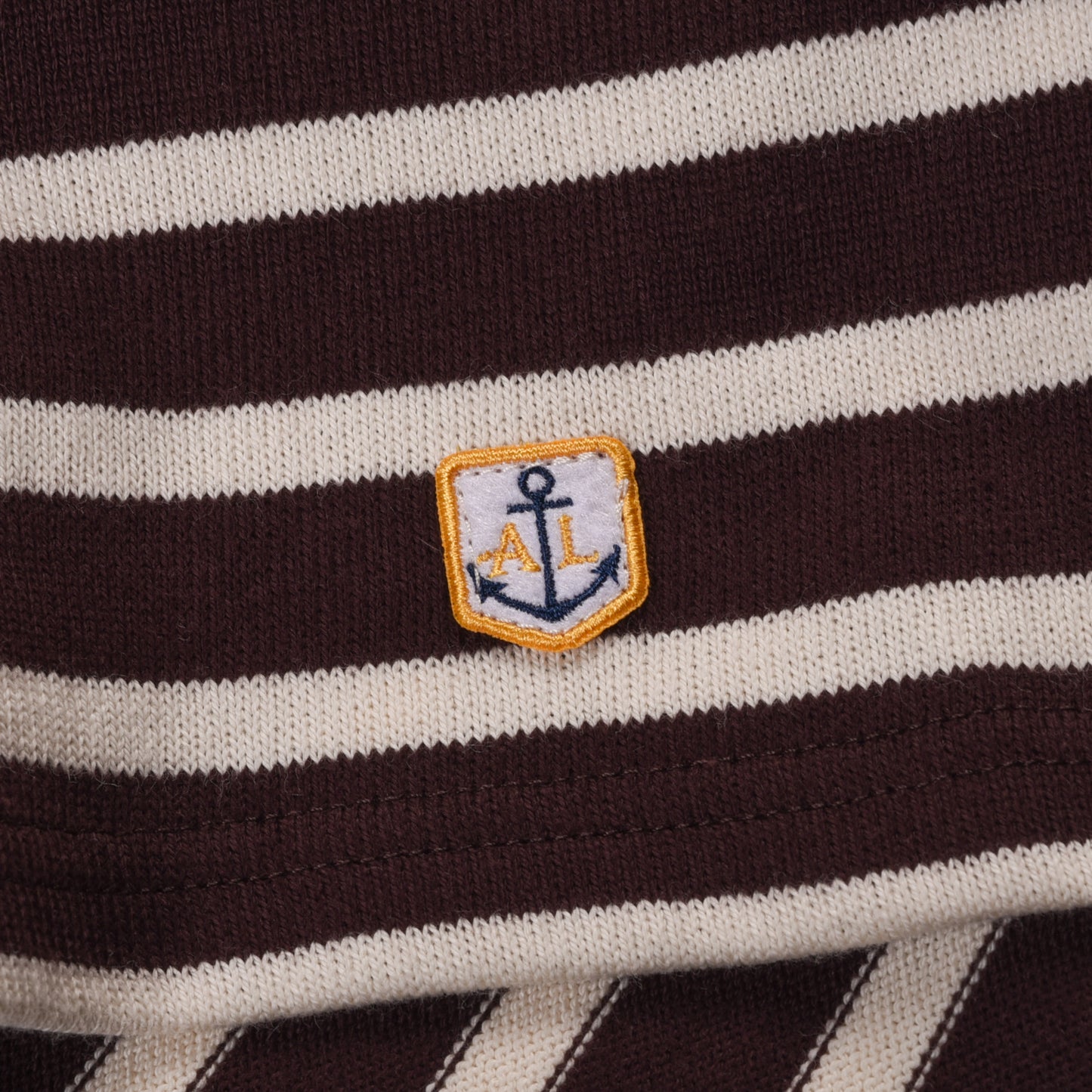 ARMOR LUX HERITAGE BRETON L/S T-SHIRT - ACAJOU/NATURE