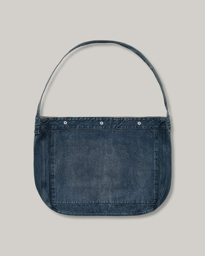 KNICKERBOCKER DENIM PAPERBOY BAG - VINTAGE WASH