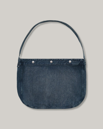 KNICKERBOCKER DENIM PAPERBOY BAG - VINTAGE WASH