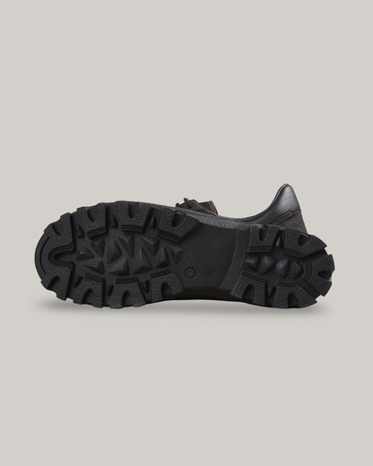 REPRODUCTION OF FOUND - CANADIAN MILITARY TRAINER - DARK BROWN/ BLACK