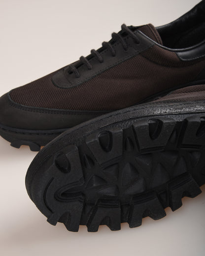 REPRODUCTION OF FOUND - CANADIAN MILITARY TRAINER - DARK BROWN/ BLACK