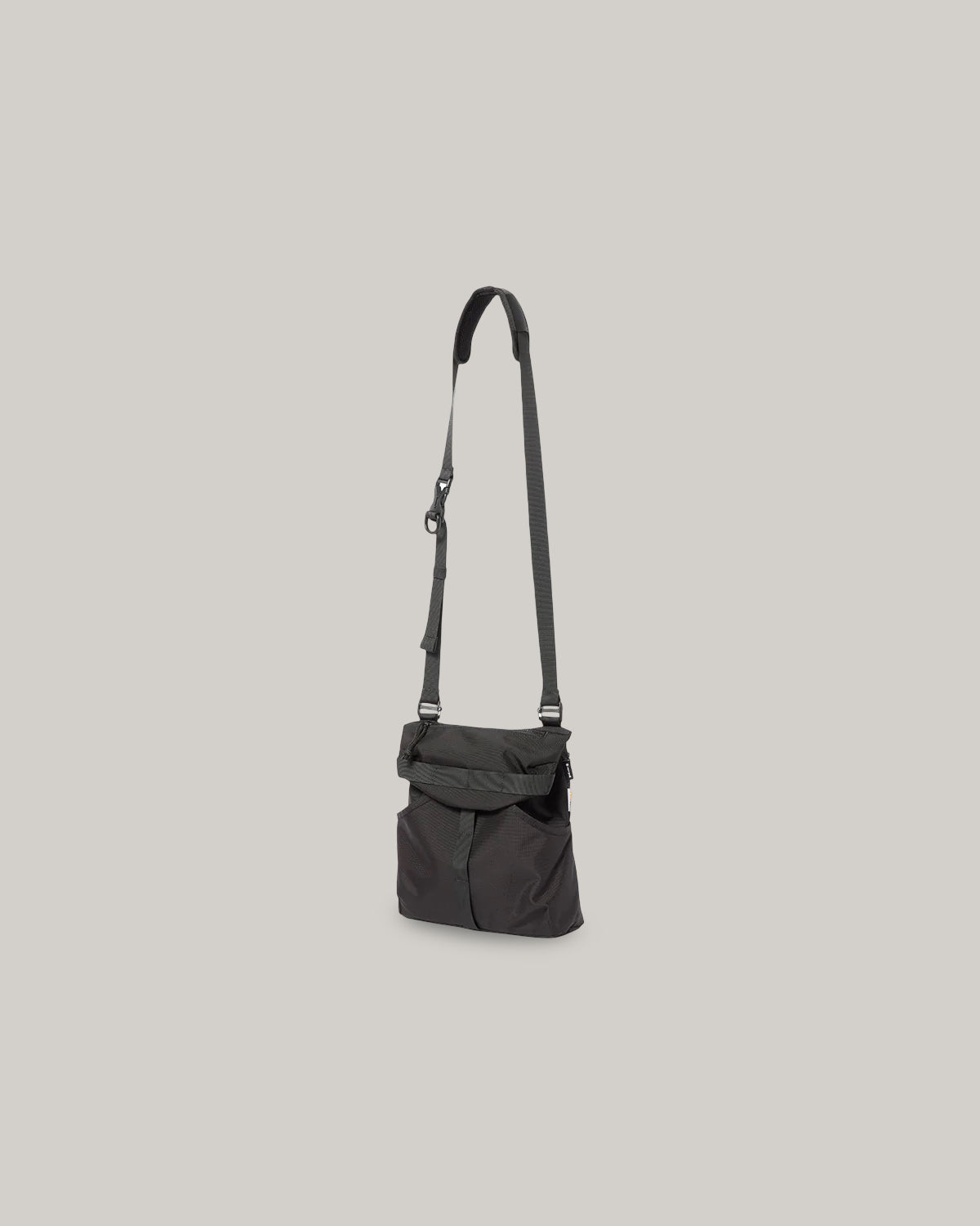SNOW PEAK RECYCLED CORDURA SHOULDER BAG - BLACK