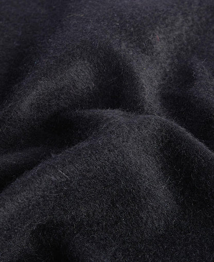 BARBOUR PLAIN LAMBSWOOL SCARF - BLACK