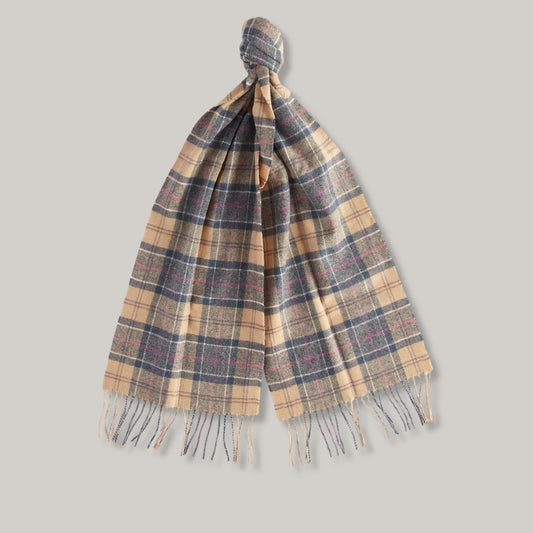 BARBOUR TARTAN LAMBSWOOL SCARF - DRESS