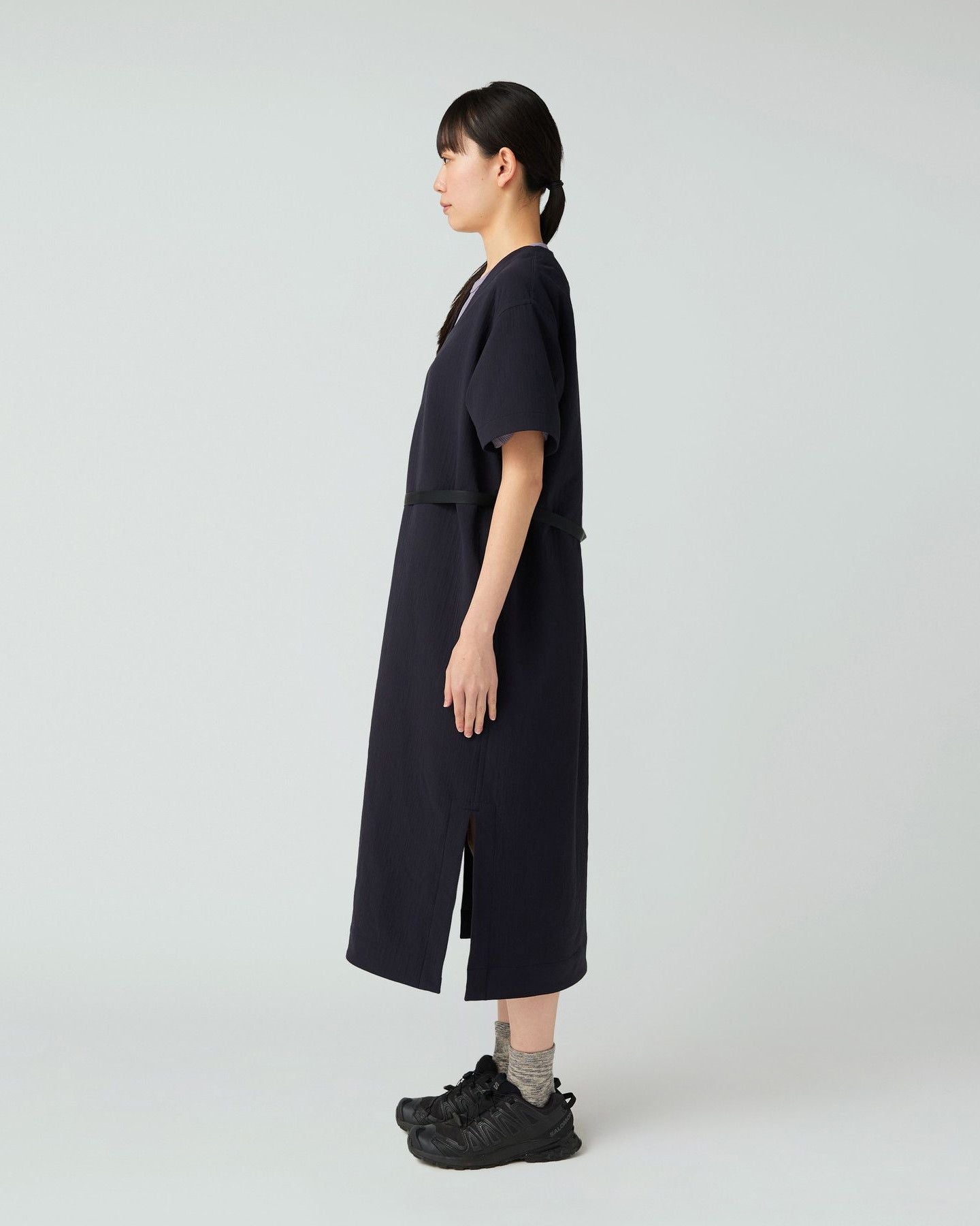 SNOW PEAK EASY CLOTH DRESS - DARK NAVY