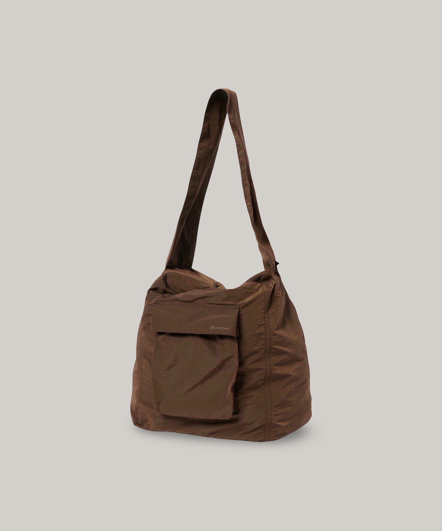 SNOW PEAK RIPSTOP WRAP CROSSBODY BAG - BROWN