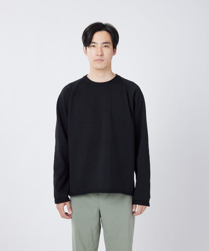 SNOW PEAK WATER-REPELLENT KNIT PULLOVER - BLACK