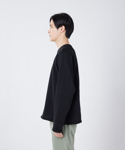 SNOW PEAK WATER-REPELLENT KNIT PULLOVER - BLACK