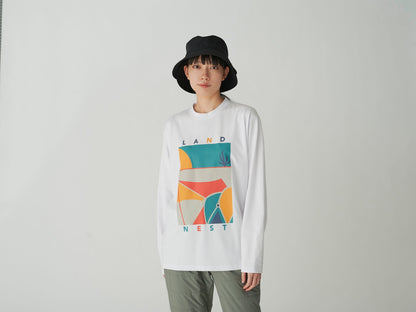 SNOW PEAK LAND NEST L/S T-SHIRT - WHITE