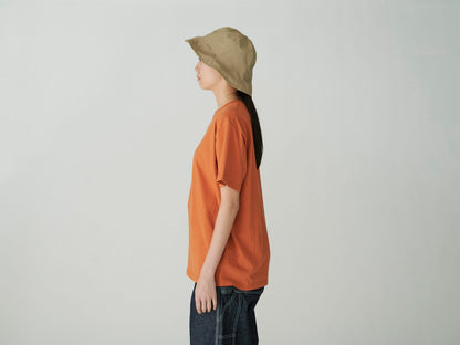 SNOW PEAK SOFT COTTON LOGO T-SHIRT - ORANGE