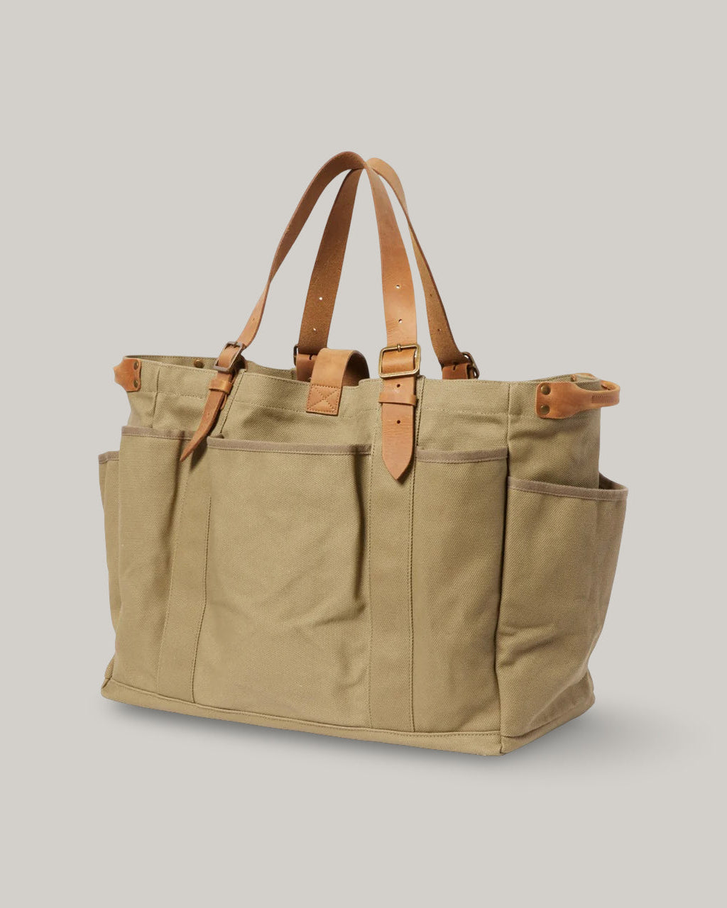 SNOW PEAK FIELD BIG TOTE BAG - LIGHT OLIVE