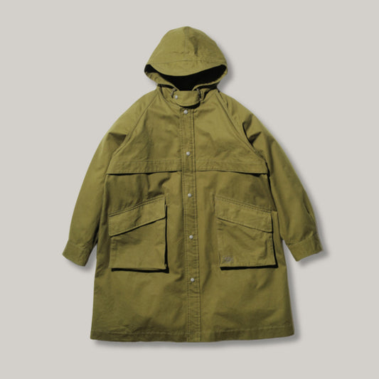 SNOW PEAK TAKIBI CANVAS COAT - OLIVE