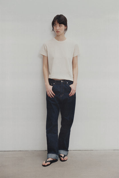 NOTHING WRITTEN STANDARD WASHED T-SHIRT - IVORY