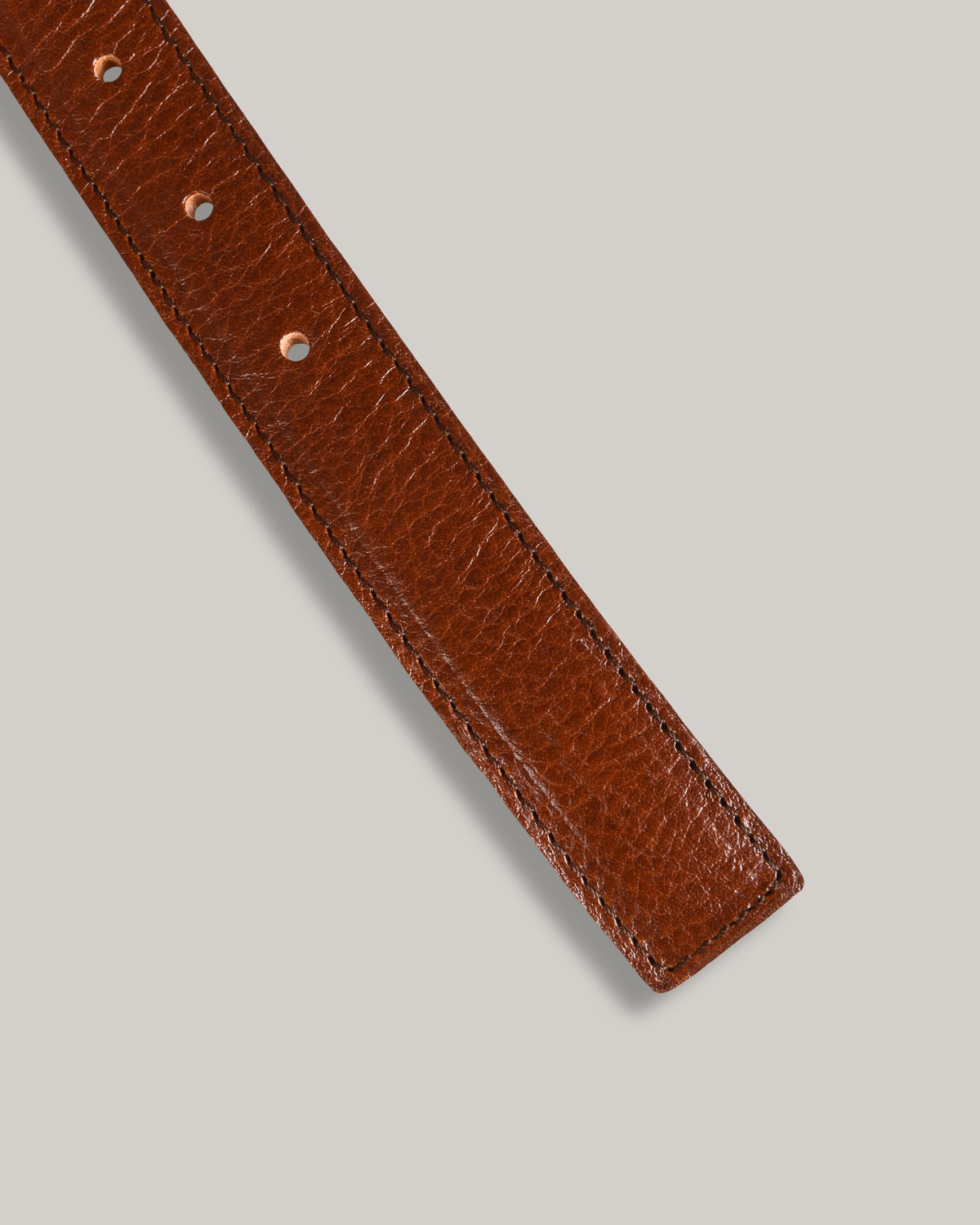 STEVE MONO BRASS BUCKLE DAX BELT 006 - COGNAC