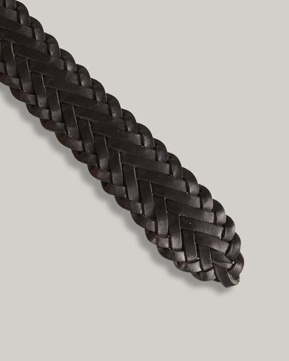 STEVE MONO BRAIDED BELT 004 - BLACK