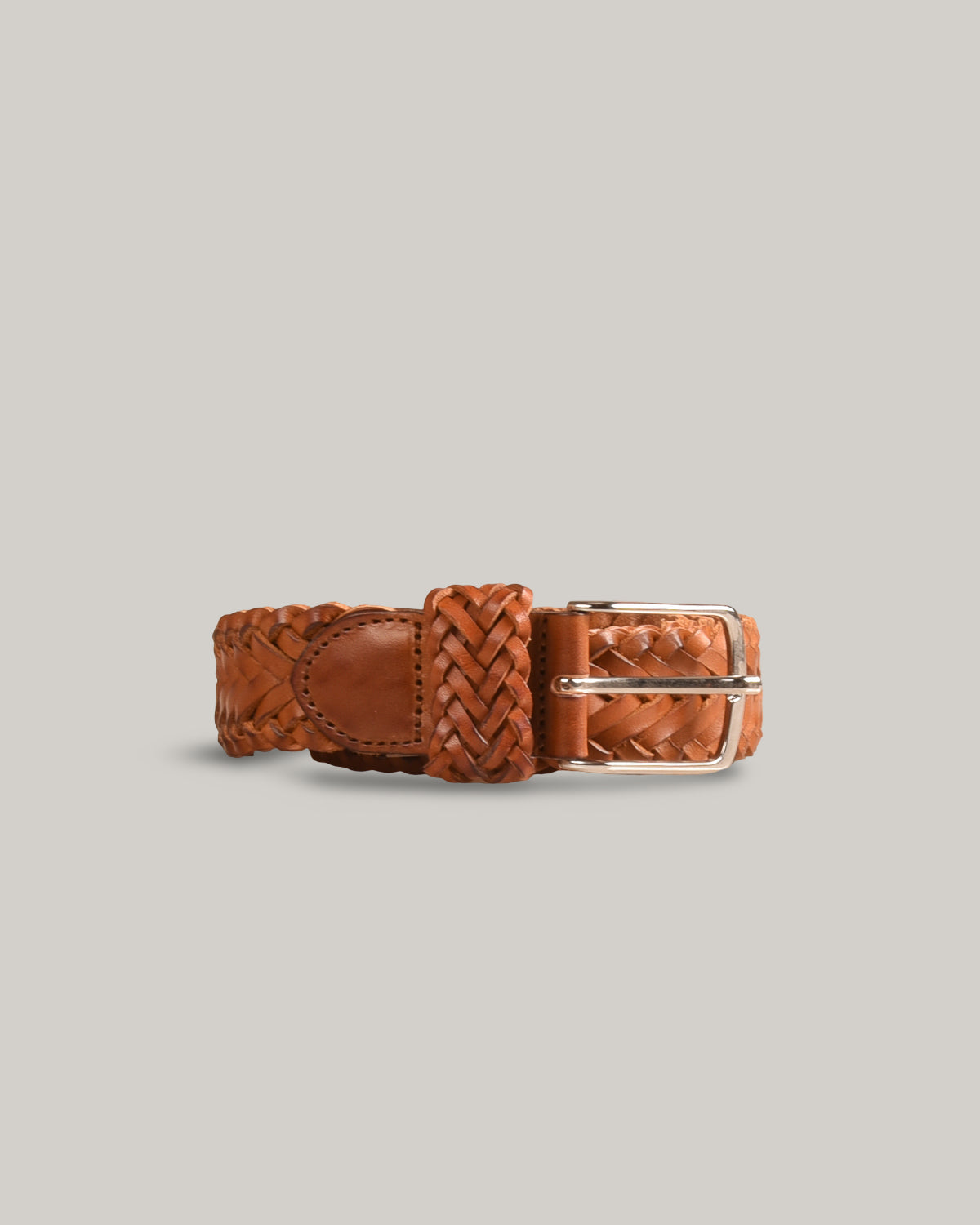 STEVE MONO BRAIDED BELT 004 - TOBACCO