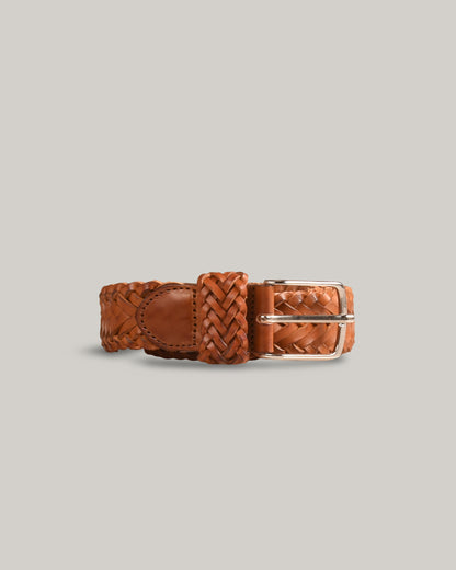 STEVE MONO BRAIDED BELT 004 - TOBACCO